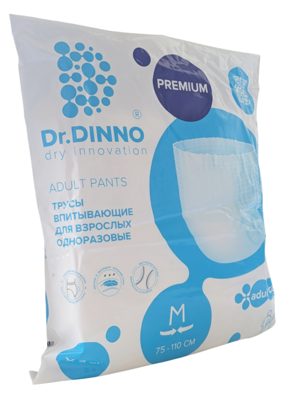 Трусы впитывающие для взрослых одноразовые Dr.DINNO Premium M (2 шт.)