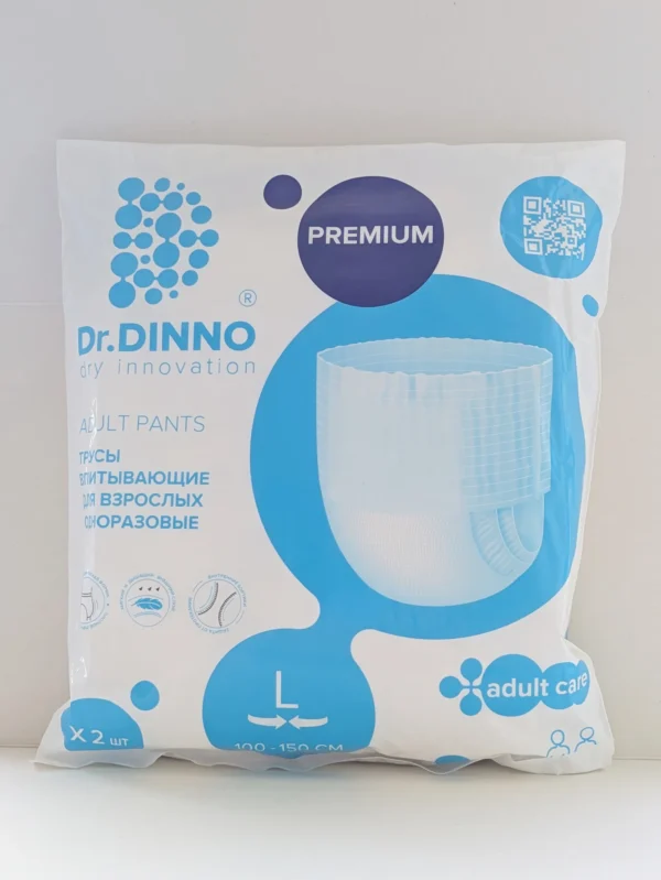Трусы впитывающие для взрослых одноразовые <span>Dr.DINNO Premium L</span> (2 шт.)