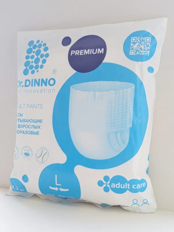 Трусы впитывающие для взрослых одноразовые <span>Dr.DINNO Premium L</span> (2 шт.)