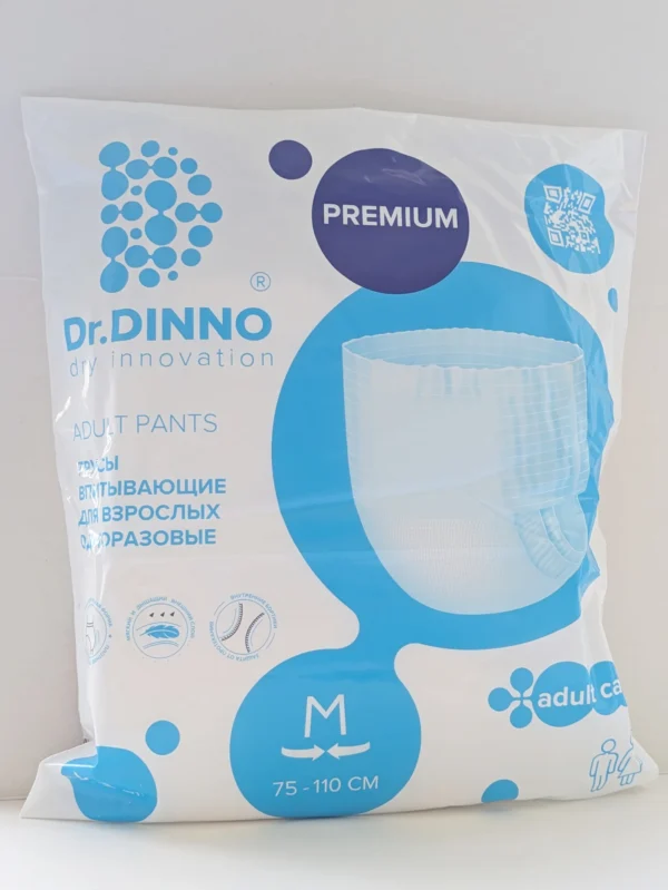 Трусы впитывающие для взрослых одноразовые Dr.DINNO Premium M (2 шт.)