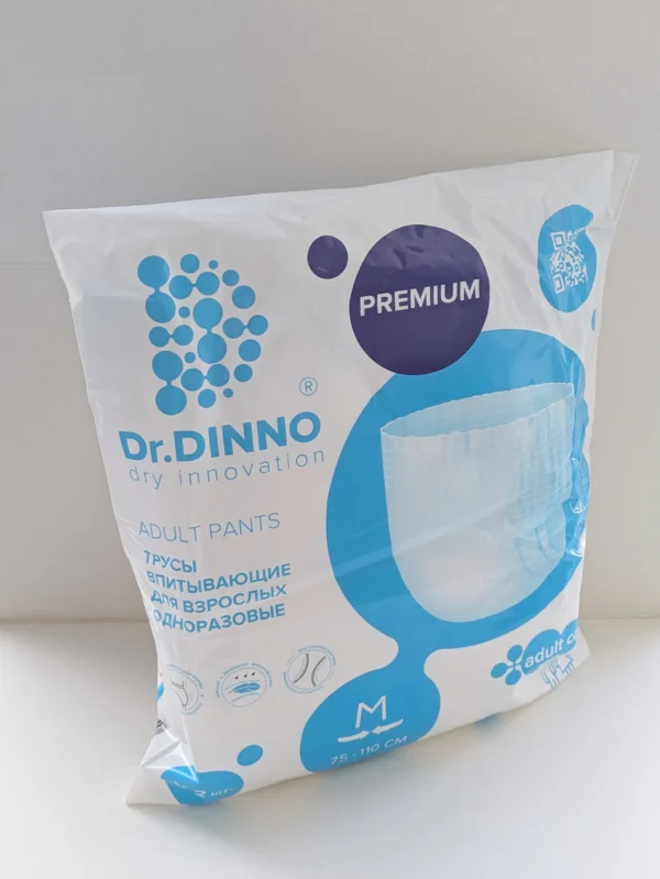 Трусы впитывающие для взрослых одноразовые <span>Dr.DINNO Premium M</span> (2 шт.)