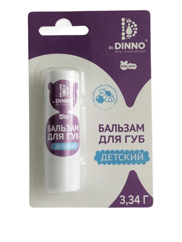 Children's lip balm with bisabolol and olive oil Dr. Dinno
