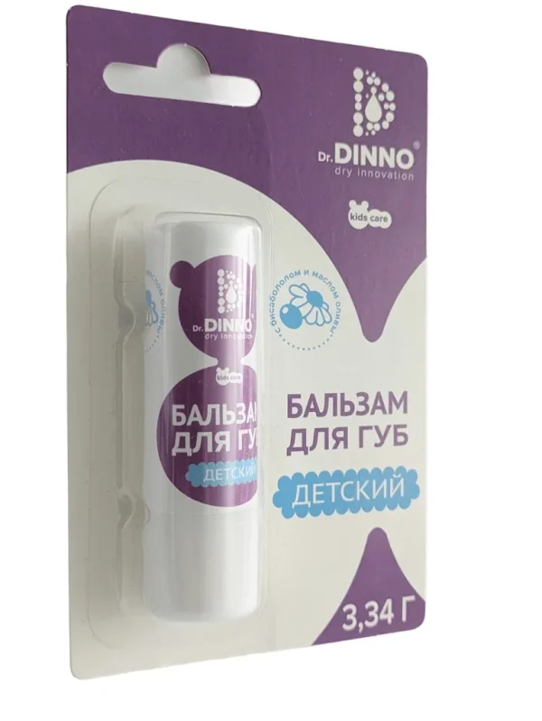 Children’s lip balm with bisabolol and olive oil Dr. Dinno
