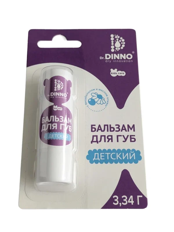 Children’s lip balm with bisabolol and olive oil Dr. Dinno